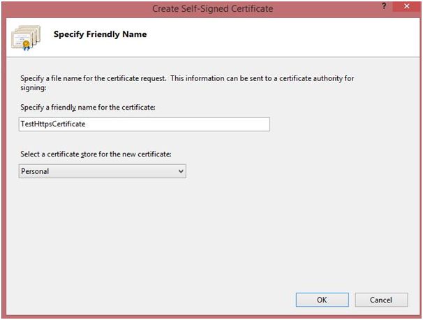 Create Self-Signed certificate